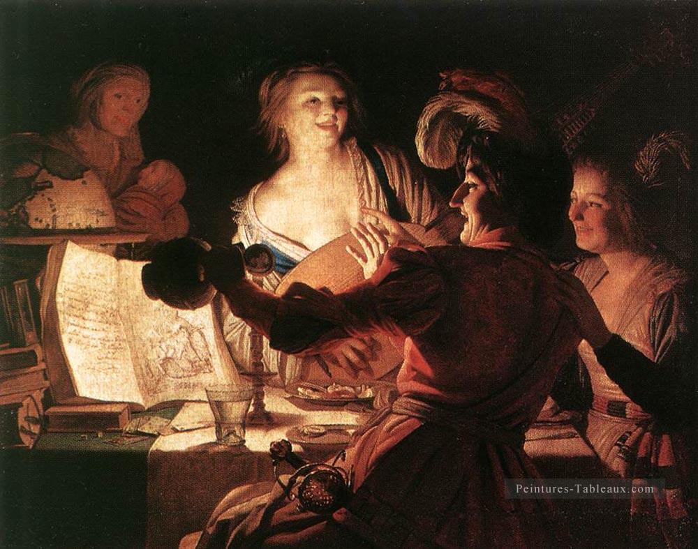 Le fils prodigue 1623 à la chandelle Gerard van Honthorst Peintures à l'huile